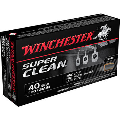Winchester Ammo Super Clean 40 S&W 120 Grain F