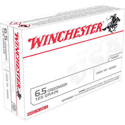 Winchester Ammo USA 6.5 Creedmoor 125 Grain Open T