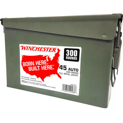 Winchester Ammo USA 45 ACP 230 Grain FMJ 600 Round