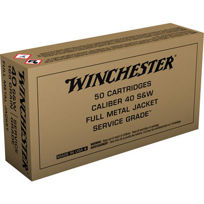 Winchester Ammo Service Grade 40 S&W 165 Grain