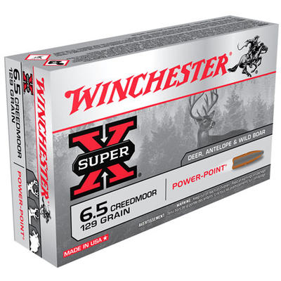 Winchester Ammo Super-X 6.5 Creedmoor 129 Grain Po