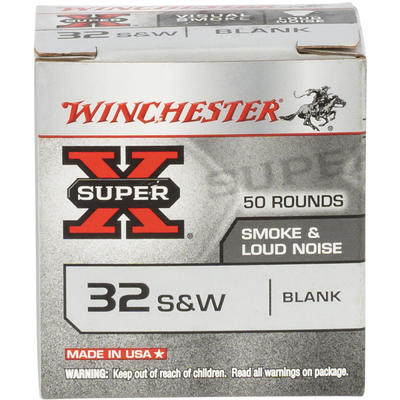 Winchester Blank Ammo Super-X 32 S&W 50 Rounds