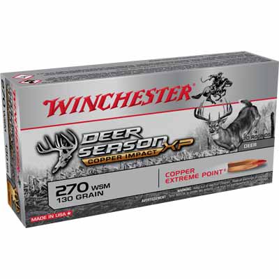 Winchester Ammo XP Copper Impact 270 WSM 130 Grain