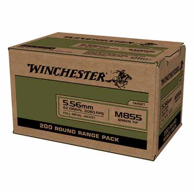 Winchester Ammo USA 5.56x45mm NATO 62 Grain FMJ Le