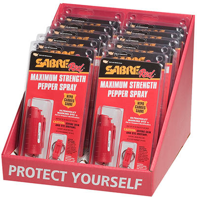Sabre Display Pepper Spray Kit 12-Pack Lightweight