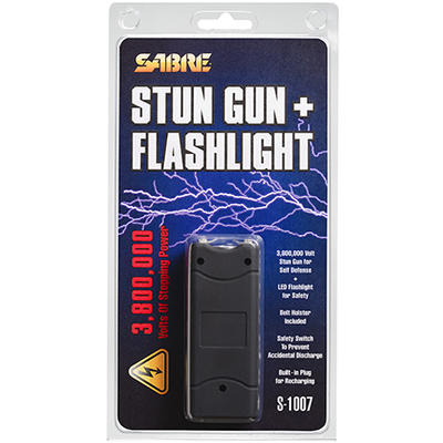 Sabre 3.8 Million Volt Stun Gun/Flashlight w/Holst