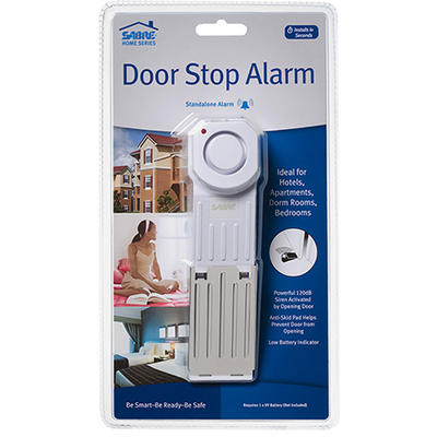 Sabre Home Series Door Stop Alarm 120dB White [HSD