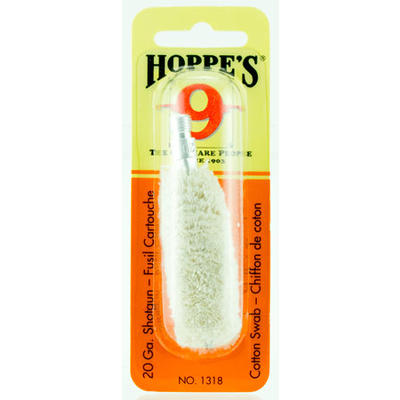 Hoppes Cleaning Supplies Swabs 35/38 Caliber 10-Pa