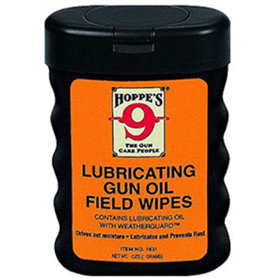 Hoppes Cleaning Supplies Gun Oil Field Wipes 3x5 [