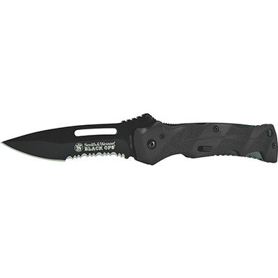 Smith & Wesson Knife Black Ops Serrated [SWBLO