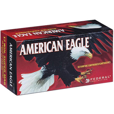 Federal Rimfire Ammo American Eagle 17 Win Super M