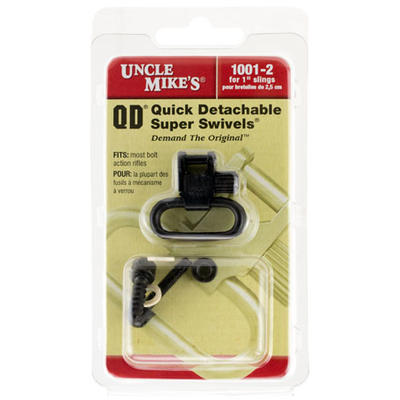 Uncle Mikes 1in Black Sling Swivels For Remington