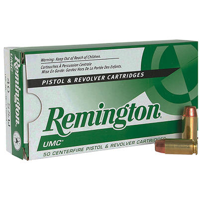 Remington Ammo UMC 40 S&W Metal Case 165 Grain
