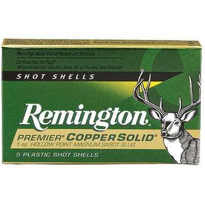 Remington Shotshells Copper Slug 20 Gauge 2.75in 5