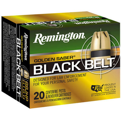 Remington Ammo Golden Saber Black Belt 9mm+P 124 G