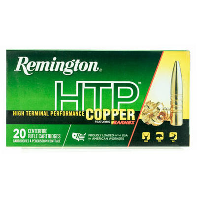 Remington Ammo HTP Copper 308 Winchester 168 Grain