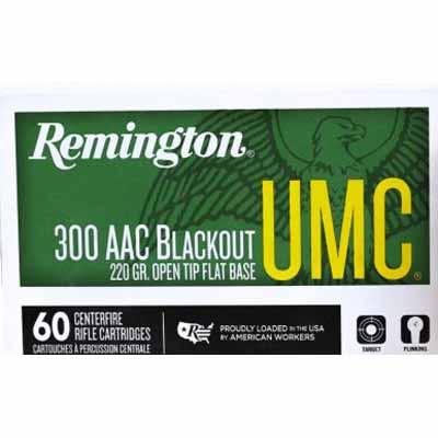 Remington Ammo UMC 300 Blackout 220 Grain Open Tip