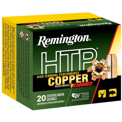 Remingtion Ammo HTP Copper 454 Casull 250 Grain Ba