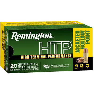 Remington Ammo HTP 9mm 147 Grain JHP 20 Rounds [28