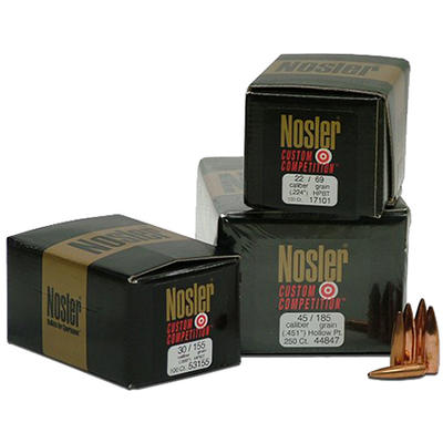Nosler Reloading Bullets Custom HP 22 Caliber .224
