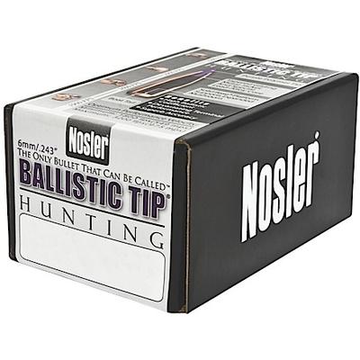 Nosler Reloading Bullets Ballistic Tip Hunting 6mm .243 95 Grain [24095 ...