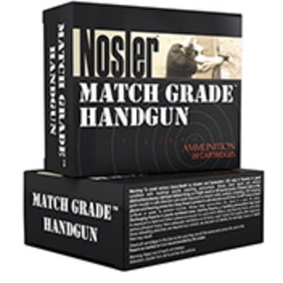Nosler Ammo Match 9mm 115 Grain JHP 20 Rounds [512