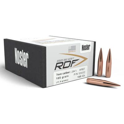 Nosler Reloading Bullets RDF Match 7mm .284 185 Gr