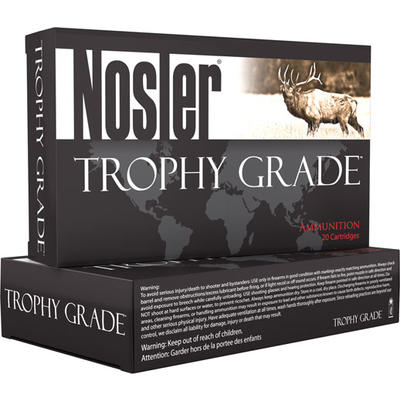 Nosler Ammo Trophy 338 Win Mag 225 Grain E-Tip Lea