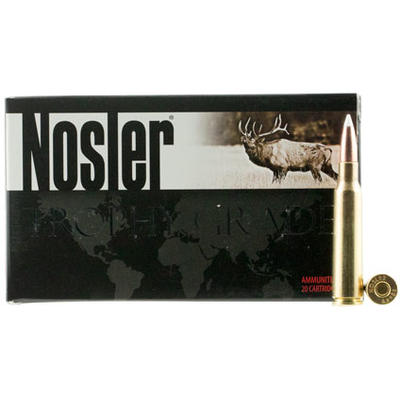 Nosler Ammo Trophy Grade 30 Nosler 180 Grain AccuB