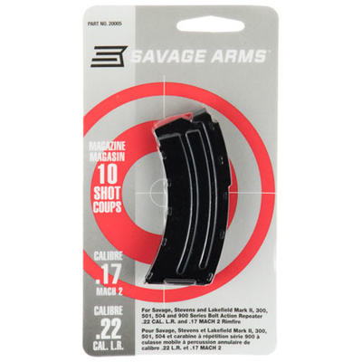 Savage Magazine MKII 22LR Long Rifle/17 HM2 5 Roun