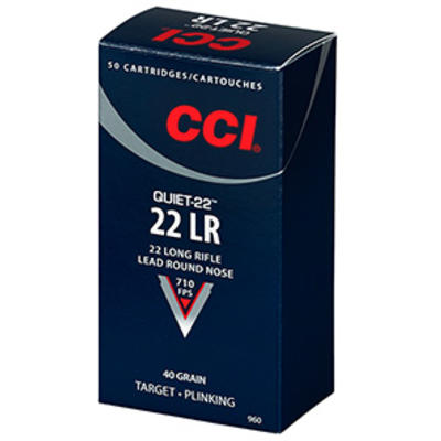 CCI Rimfire Ammo Quiet-22 .22 Long Rifle (LR) 40 G