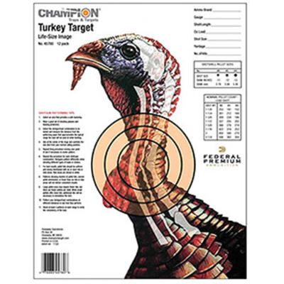 Champion Life Size Turkey Target 12-Pack [45780]