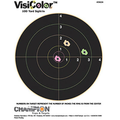 Champion Visicolor Paper 8in Targets 10-Pack [4582 Champion Visicolor Paper 8in Targets 10-Pack [4582
