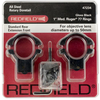 Redfield Rings Rug M77 Medium 1in Dia Black [47234