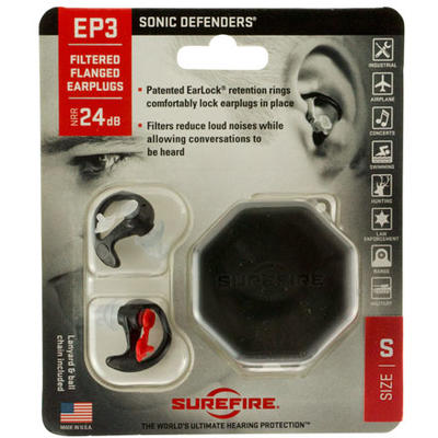 Surefire EP3 Sonic Defender Small Black Earplugs 2