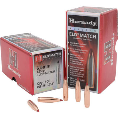 Hornady Reloading Bullets ELD Match 6.5mm .264 123