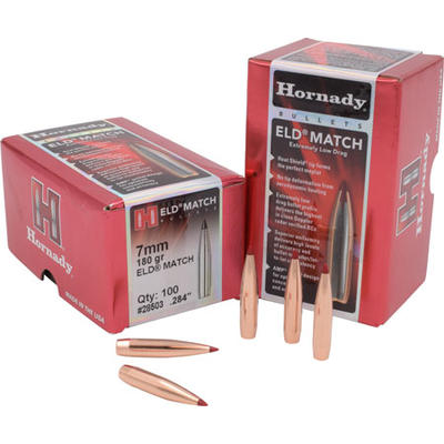 Hornady Reloading Bullets ELD Match 7mm .284 180 G