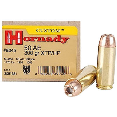 Hornady Ammo Custom 50 Action Express HP XTP 300 G