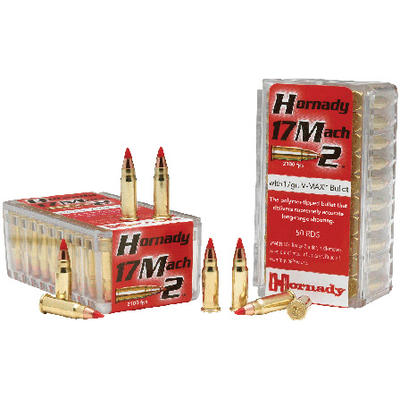 Hornady Rimfire Ammo 17 Mach 2 (HM2) V-Max 17 Grai
