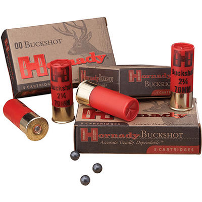 Hornady Shotshells Buckshot Shotgun 12 Gauge 2.75i