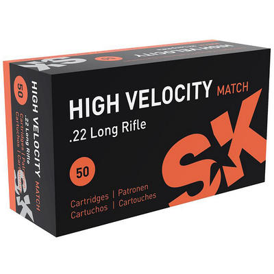 SK Ammo HV 22 Long Rifle (LR) 40 Grain HV Match 50