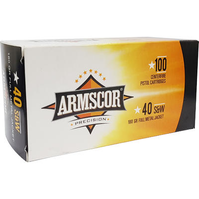 Armscor Ammo 40 S&W 180 Grain FMJ 100 Rounds [
