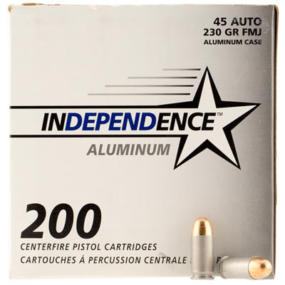 CCI Ammo Independence 45 ACP 230 Grain FMJ Aluminu