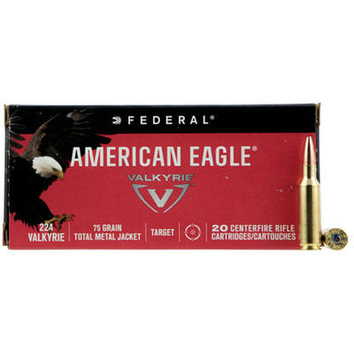 Federal Ammo American Eagle 224 Valkyrie 75 Grain