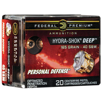 Federal Ammo Personal Defense 40 S&W 165 Grain