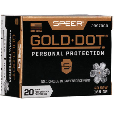 Speer Ammo Gold Dot Personal Protection 40 S&W