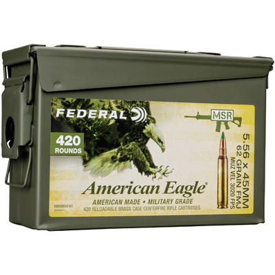 Federal Ammo American Eagle XM855 5.56x45mm (5.56