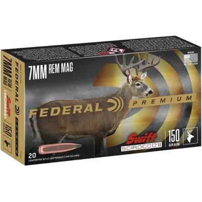 Federal Ammo 7mm Magnum 150 Grain Swift Scirocco I