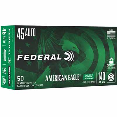Federal Ammo Lead-Free 45 ACP 137 Grain IRT 50 Rou