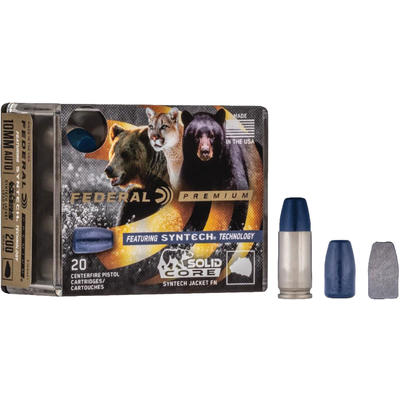Federal Ammo 9mm 147 Grain Solid Core Syn 20 Round